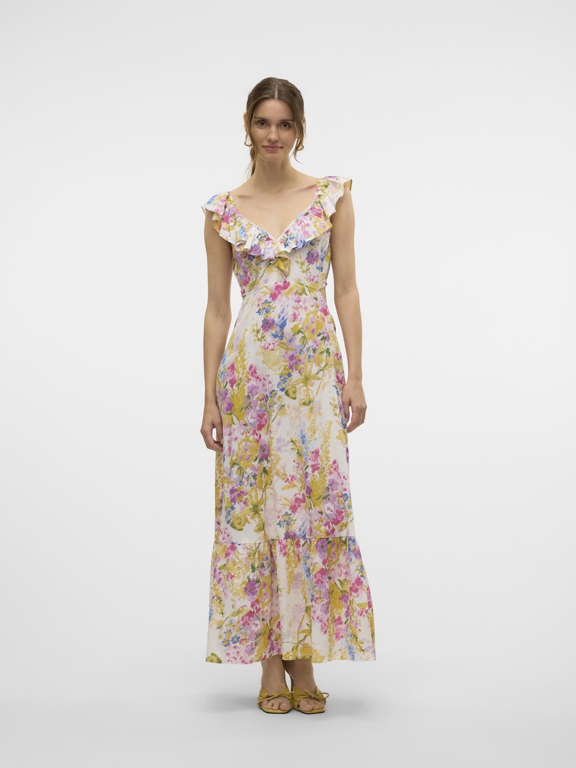 VMDICTHE Long Dress - Snow White - VERO MODA & VILA Bergvik